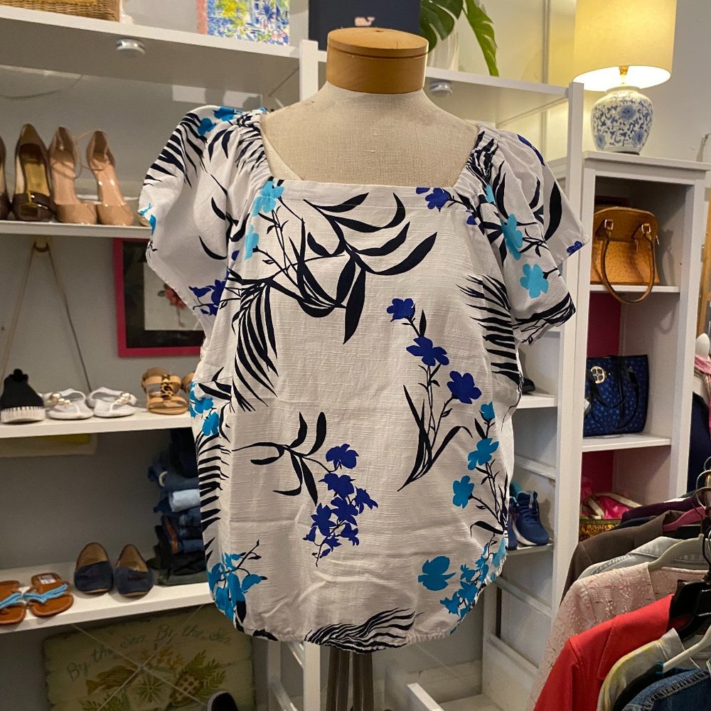 Liz Claiborne tropical top size L